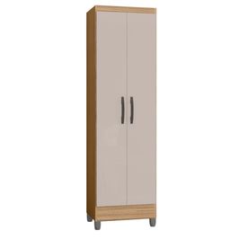 Armário Multiuso 52cm 2 Portas Muniz P11 Damasco/Off White - Mpozenato