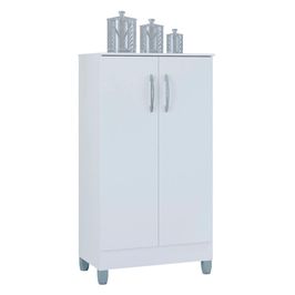 Armário Multiuso 60cm 2 Portas Tami P11 Branco - Mpozenato