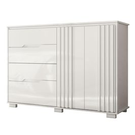 Cômoda Para Quarto 4 Gavetas 147cm Gênova M07 Branco - Mpozenato