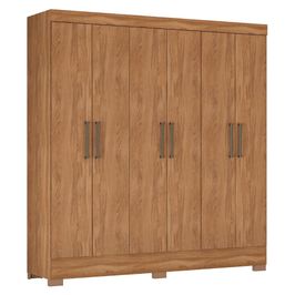 Guarda Roupa Casal 180cm 6 Portas Vanci D02 Amêndola - Mpozenato