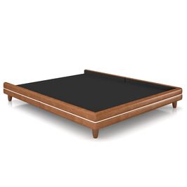 Cama Casal Base Box 140cm Many P02 Sintético Caramelo - Mpozenato