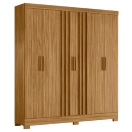 Guarda Roupa Casal 195cm Ripado Arlon M07 Freijó - Mpozenato