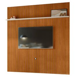 Painel Para TV 75 Polegadas 238cm André Z10 Off/Cinamomo - Mpozenato