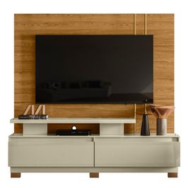 Estante Painel Para TV 75 Pol 183cm Luara Z10 Cumaru/Opala - Mpozenato