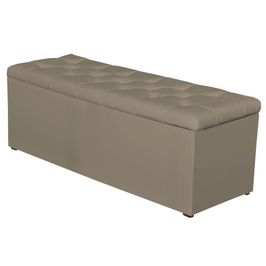 Calçadeira Baú 140 cm Paris Corano Areia - JS Móveis