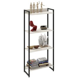 Estante Livreiro Dynamica Industrial 60cm 4 Prateleiras C08 Snow - Mpozenato