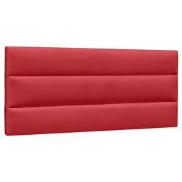 Cabeceira Painel Cama Box Casal 140cm Grécia Suede D05 Vermelho - Mpozenato