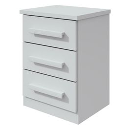 Mesa de Cabeceira 3 Gavetas Frevo M10 Branco - Mpozenato