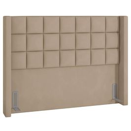 Cabeceira Cama Box Casal Queen 160cm Pisa P02 Veludo Bege - Mpozenato