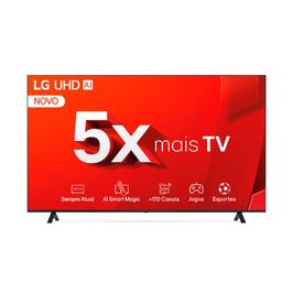 Smart TV LG 75 Polegadas 4K UHD Controle Smart Magic WebOS 75UT8050PSA Preto / Bivolt