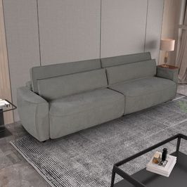 Estofado Solar Sales 3 Lugares Retrátil Reclinável 2,26 | Cinza