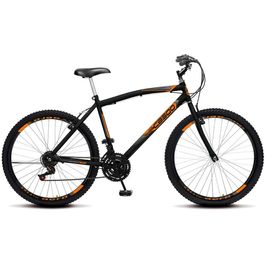 Bicicleta Colli Cazelle CB500 Aro 26 Grip Shift Quadro 18, Preto/Laranja Preto/Laranja