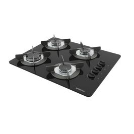 Cooktop Nardelli Safe Ferro Fundido 4 Bocas a Gás Preto / Bivolt