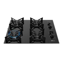 Fogao Cooktop 4 Bocas Fit Line Trempe Iron Fischer Preto / Bivolt