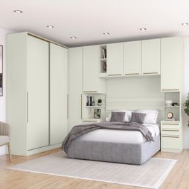 Conjunto Quarto Modulado 5 Peças 8 Portas 9 Gavetas Seletto Henn