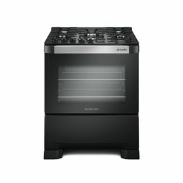 Fogão a Gás de Piso Decorato Vetro G3 5 Bocas Mesa de Vidro Mueller Inox / Bivolt
