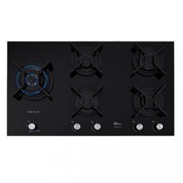 Cooktop 5 Bocas Tripla Chama Infinity Mesa Vidro Fischer Preto / Bivolt