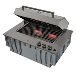 Churrasqueira Cooktop Ranch a Gás Fischer Inox / Bivolt