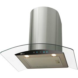 Coifa de Parede Talent Touch 60cm Vidro Digital Fischer Preto / 220V