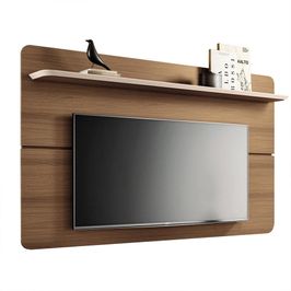 Painel Suspenso Decorativo 1.8 TV até 70 Pol. Sala de Estar Kirby Castanho/Off White G26 - Gran Belo