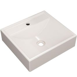 Cuba de Apoio Quadrada Para Banheiro Lavabo C01 Q39W Bege - Lyam Decor