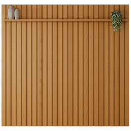 Painel Ripado Madeira para Sala Quarto 228cm Wise B01 Cinamomo - Lyam Decor