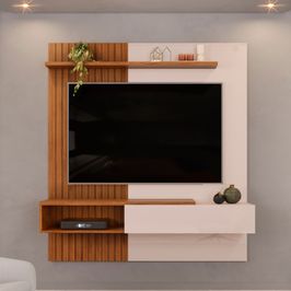 Painel Suspendo Tito DJ Moveis Para TV | Freijo/Off White