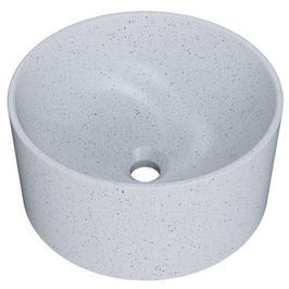 Cuba de Apoio Redonda Para Banheiro Lavabo C01 BL30W Branco Granit Matte  - Lyam