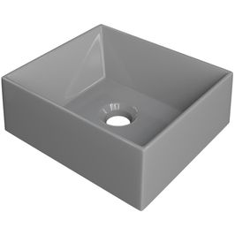 Cuba de Apoio Retangular Para Banheiro Lavabo C01 RT30W Cinza - Lyam