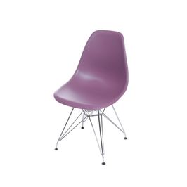 Cadeira em PP OR-1102 com Base Cromada OR Design Roxo