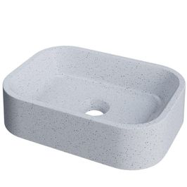 Cuba de Apoio Retangular Para Banheiro Lavabo C01 BR37W Branco Granit Matte  - Lyam