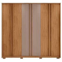 Guarda Roupa Casal Mozart 6 Portas 4 Gavetas Caemmun Branco Fosco