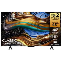 Smart TV TCL 43 Polegadas Google TV LED 4K UHD 43P755 Preto / Bivolt