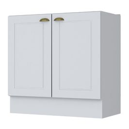 Balcão Sem Tampo  2 Portas Americana Henn 80cm | Branco
