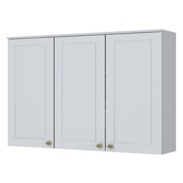 Armário Aéreo 3 Portas Americana Henn 120cm | Branco