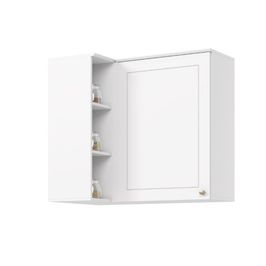 Armário Aéreo de Canto Reto 1 Porta Americana Henn | Branco
