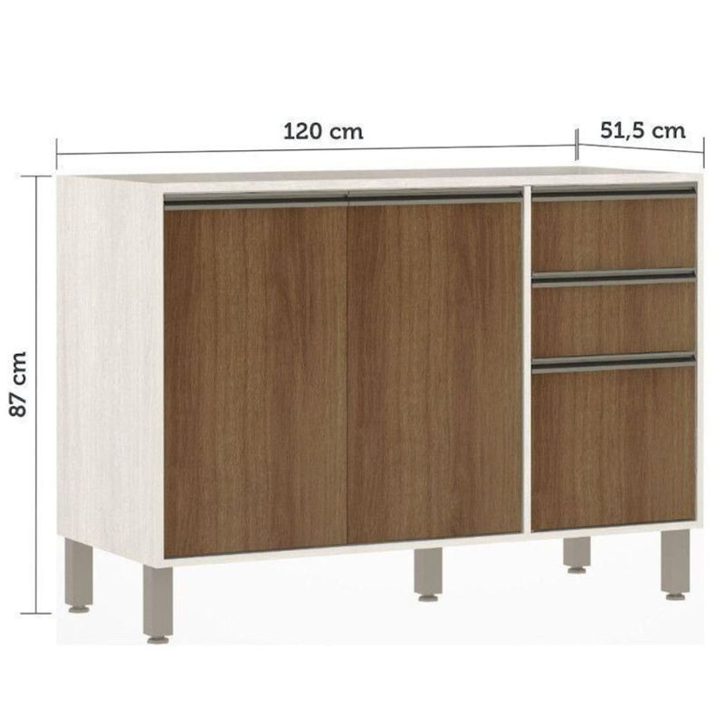Balcao-sem-Tampo-Linea-2-Portas-3-Gavetas-120cm-Luciane
