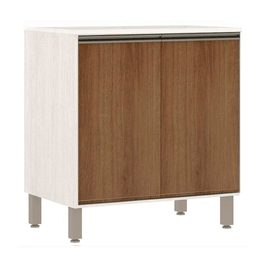 Balcão Com Tampo 2 Portas Línea Luciane 80cm | Patina/Avela