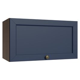 Armário Aéreo 60 cm 1 Porta Basculante Rustic/Azul Vik Madesa Azul Escuro