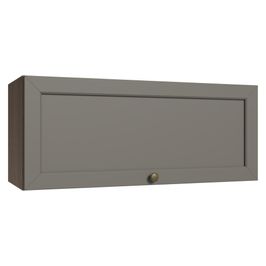 Armário Aéreo 80 cm 1 Porta Basculante Rustic/Cinza Vik Madesa Rustic/Cinza