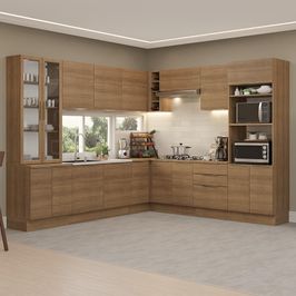 Armário de Cozinha Completa 549cm Rustic Stella Madesa 01 Rustic