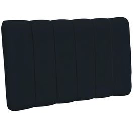 Cabeceira Cama Box Painel Solteiro 100 cm Dubai W01 Suede Preto - Lyam Decor