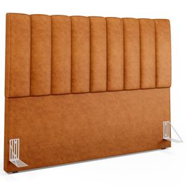 Cabeceira Cama Box Casal Queen 160 cm Dália W01 Couríssimo Canela - Lyam Decor