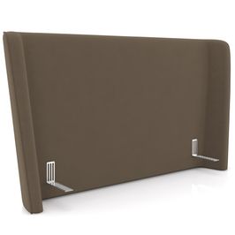 Cabeceira Cama Box Casal 140cm Nilo P05 Veludo Marrom - Lyam Decor
