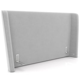 Cabeceira Cama Box Casal 140cm Nilo P05 Veludo Cinza - Lyam Decor