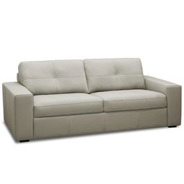 Sofá 2 Lugares Para Sala de Estar Living 150cm Vienne L06 Couro Pérola - Lyam Decor