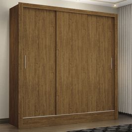 Guarda Roupa Casal Fortaleza 3 Portas Carioca Móveis Branco