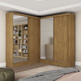 Closet Casal Duplo Belém 4 Portas Plus 4 Gavetas Carioca Móveis Branco