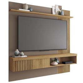 Painel para TV Suspenso 65 Pol. Helen C01 Buriti/Fendi - Mpozenato