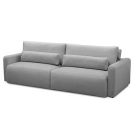 Sofá Retrátil Reclinável 240cm Sinna F05 Linho Cinza - Mpozenato